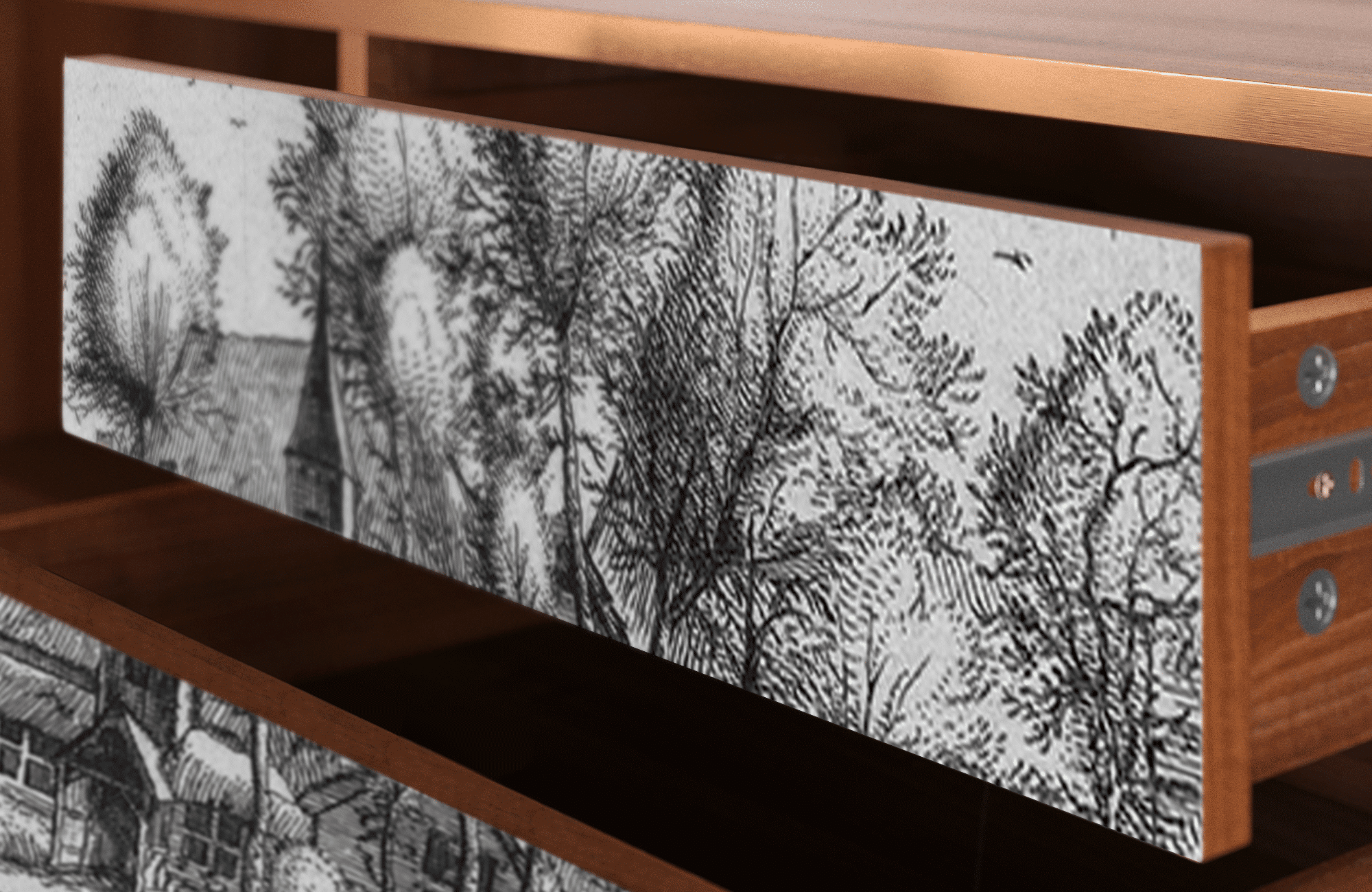 Sideboard – STORYZ – T4 A Pond – Walnut Sideboard - STORYZ - T4 A Pond - Walnut