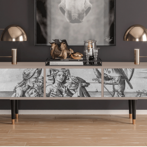 Sideboard - STORYZ - T4 Blau Schuyte - Latte