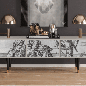 Sideboard - STORYZ - T4 Blau Schuyte - Sand