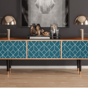 Sideboard - STORYZ - T4 Turquoise Geometry - Walnut