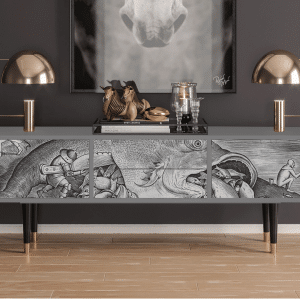 Sideboard - STORYZ - T4 Big Fish Eat Little - Grey