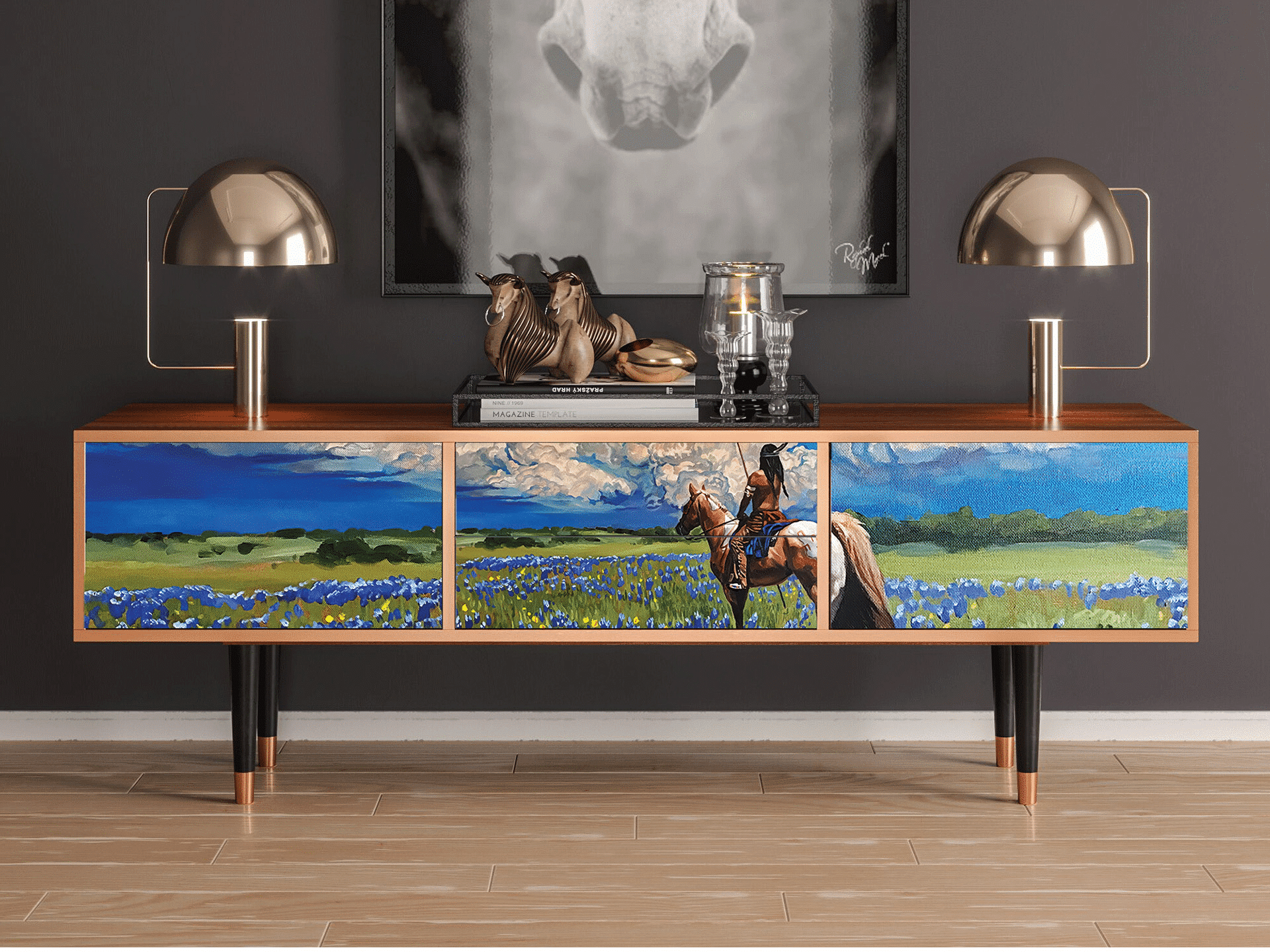 Sideboard - STORYZ - T4 Thunderheads by Dean - Walnut