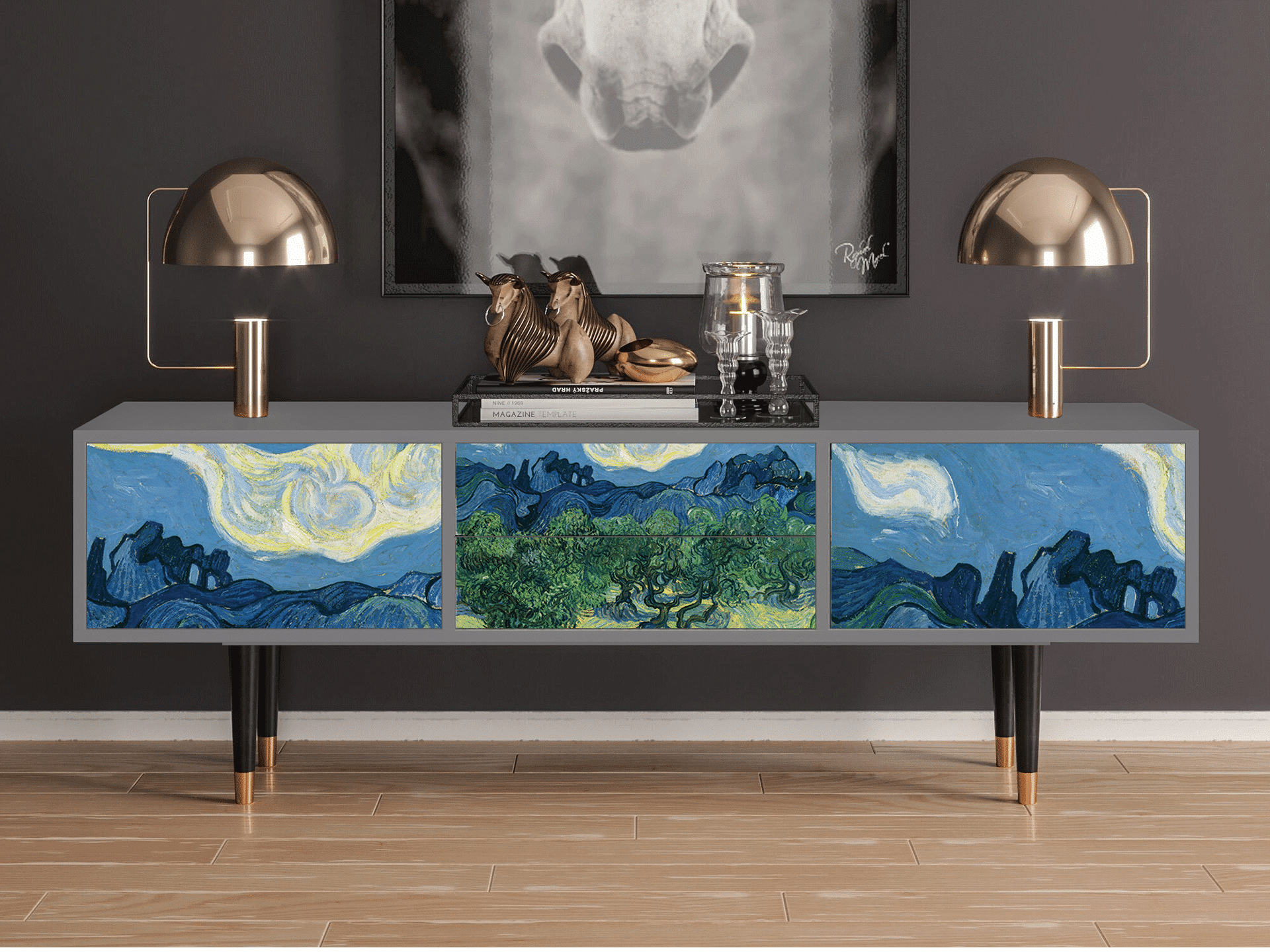 Sideboard - STORYZ - T4 The Oil Trees - Grey Sideboard - STORYZ - T4 The Oil Trees - Grey