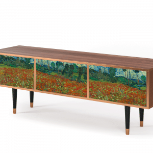 Sideboard - STORYZ - T4 Poppy field by van Gogh - Walnut