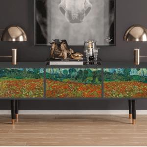 Sideboard - STORYZ - T4 Poppy field by van Gogh - Antracite