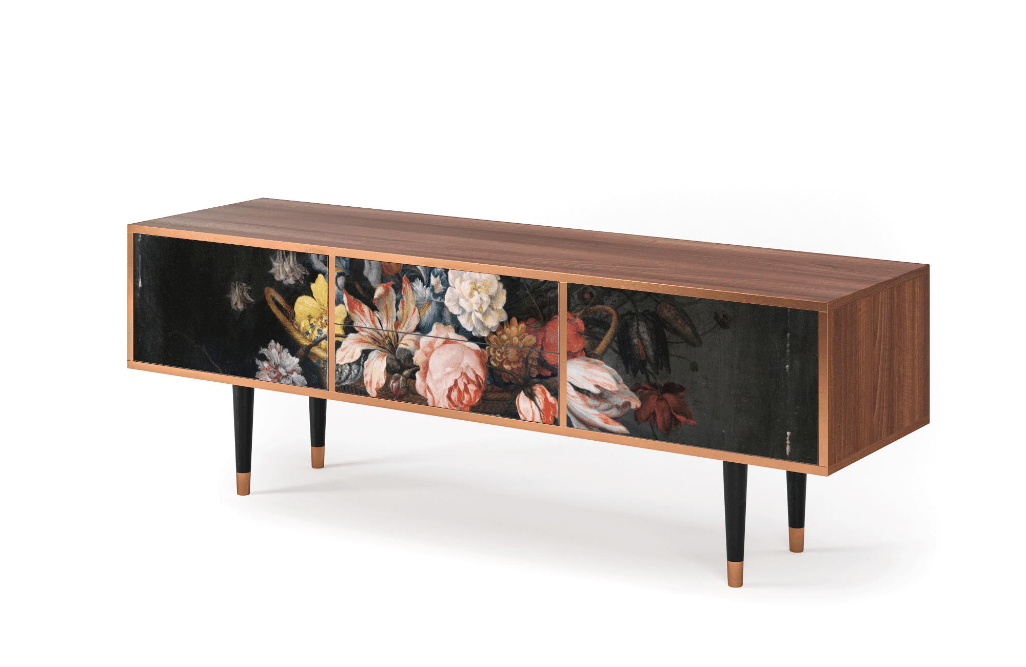 T4_24_001 Sideboard - STORYZ - T4 Still Life with Flowers - Walnut