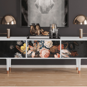 Sideboard - STORYZ - T4 Still Life with Flowers - White