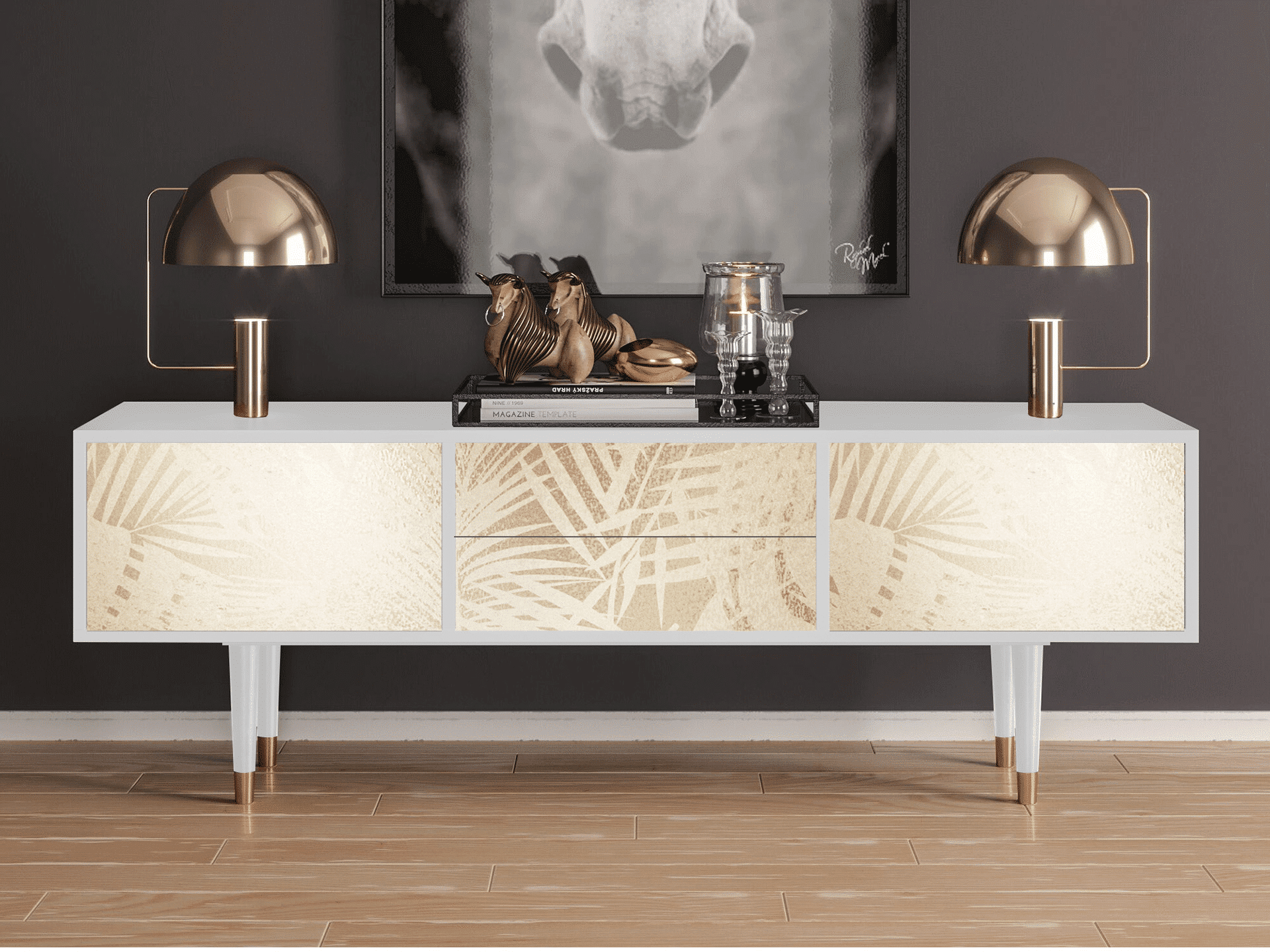 Sideboard - STORYZ - T4 Plant of the Dessert - White Sideboard - STORYZ - T4 Plant of the Dessert - White