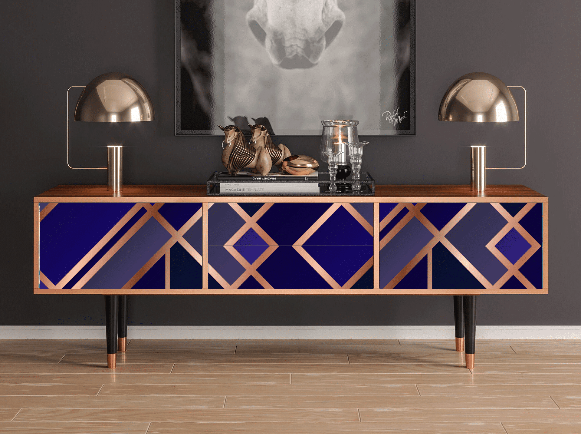 Sideboard - STORYZ - T4 Aquamarine Getsby - Walnut