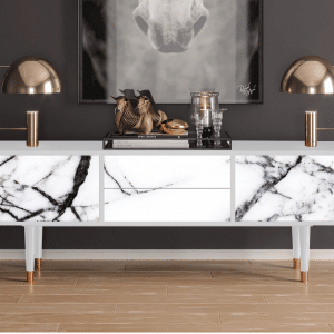 Sideboard - STORYZ - T4 Raven Marble - White