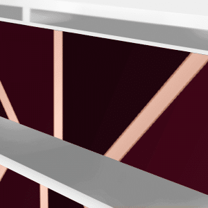 Sideboard - STORYZ - T4 Burgundy Jewelery - White