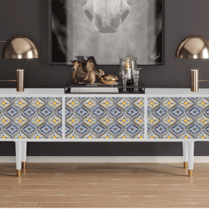 Sideboard - STORYZ - T4 Illusory Pattern - White