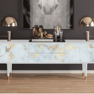 Sideboard - STORYZ - T4 Golden Waves - White