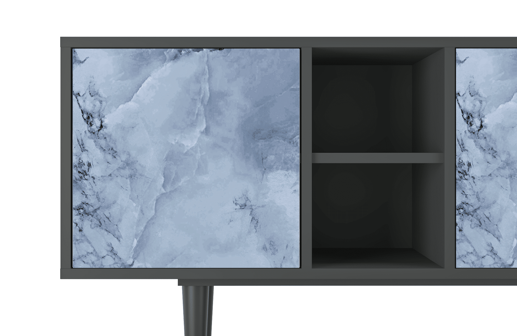 Sideboard – STORYZ – T5 Feather Ice – Antracite Sideboard - STORYZ - T5 Feather Ice - Antracite