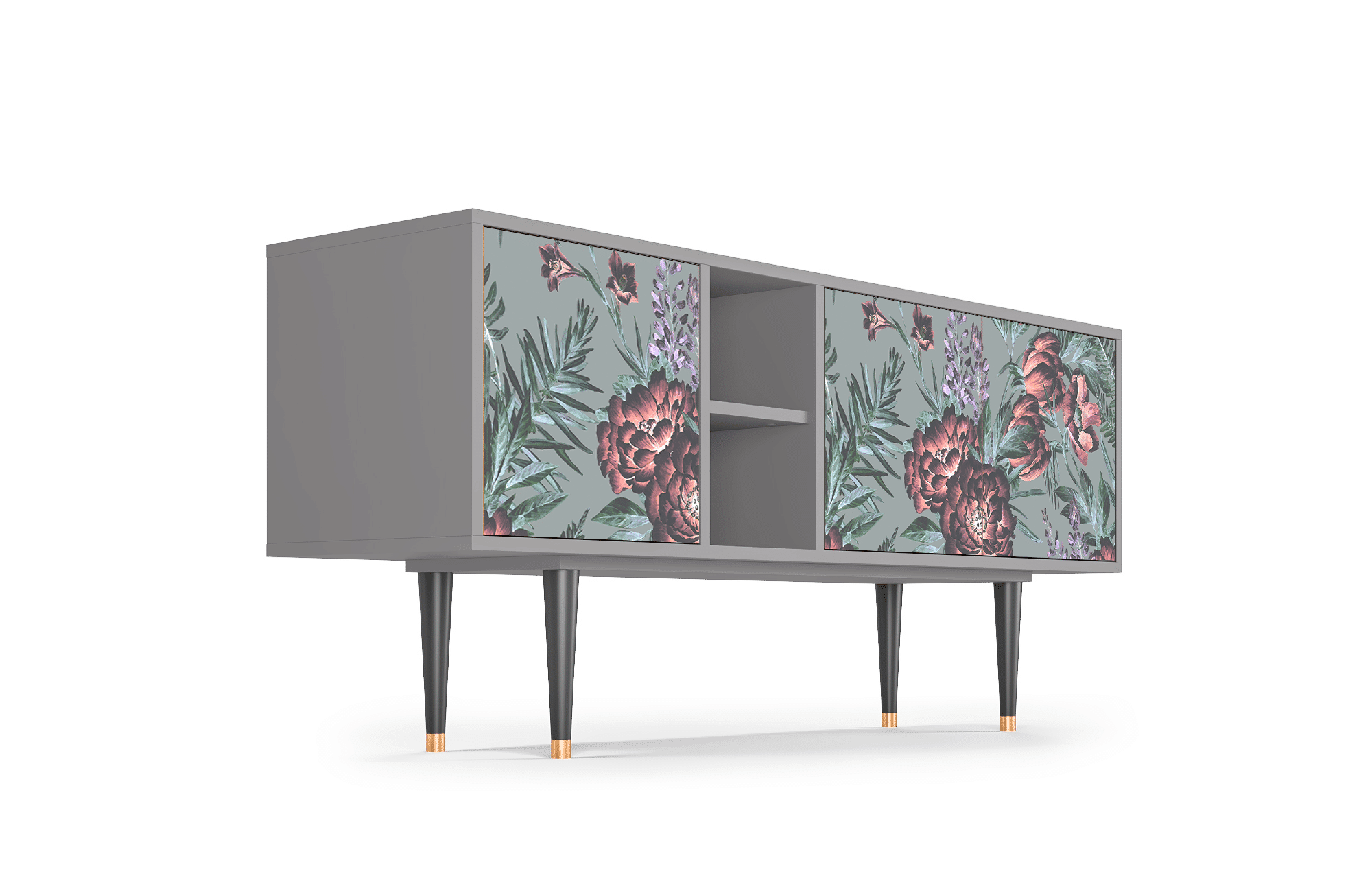Sideboard – STORYZ – T5 Light Peonies – Grey Sideboard - STORYZ - T5 Light Peonies - Grey