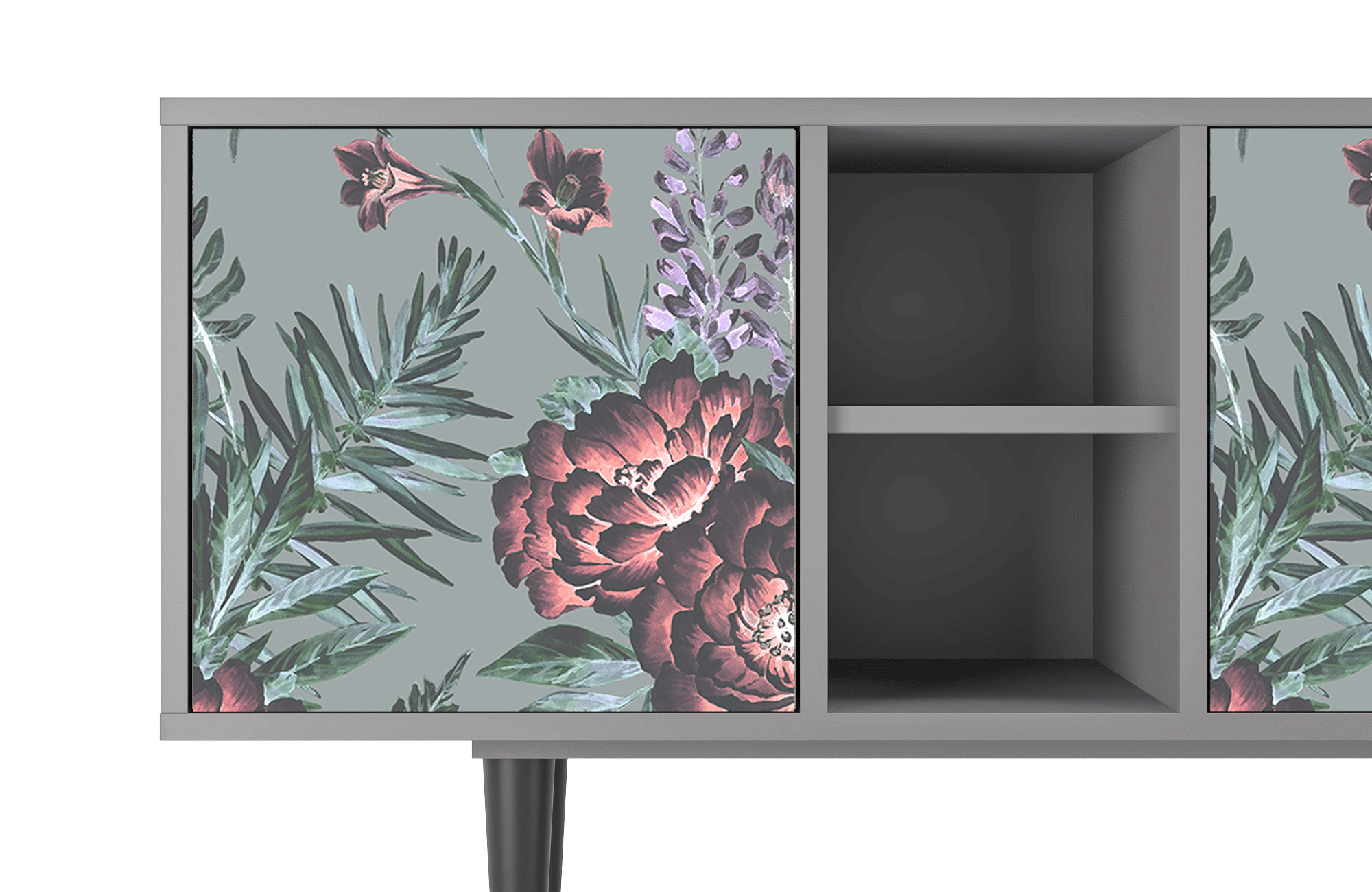 Sideboard – STORYZ – T5 Light Peonies – Grey Sideboard - STORYZ - T5 Light Peonies - Grey
