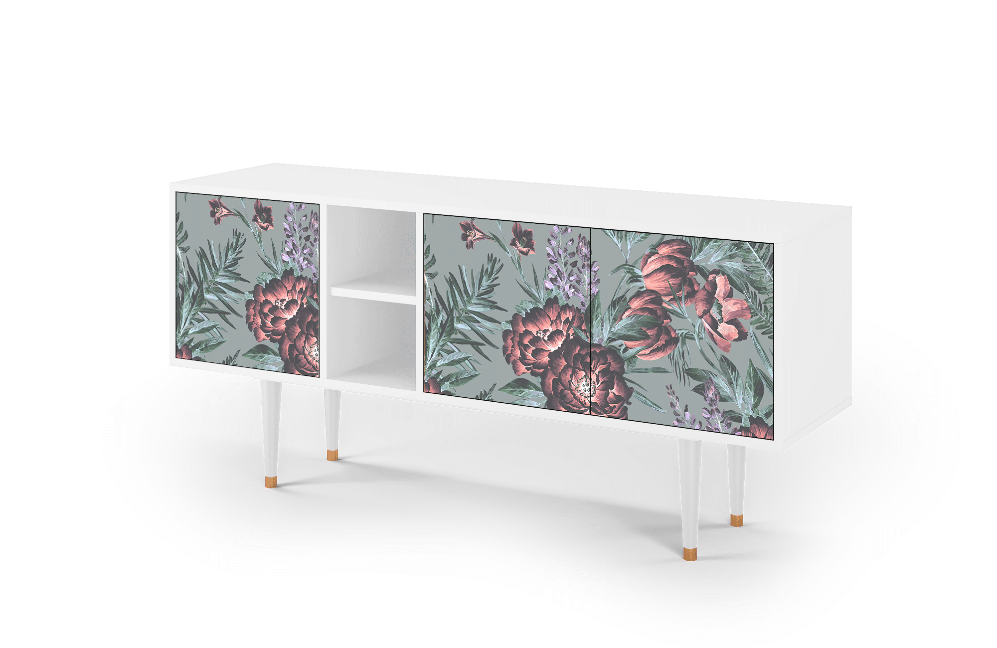 T5_125_006 Sideboard - STORYZ - T5 Light Peonies - White