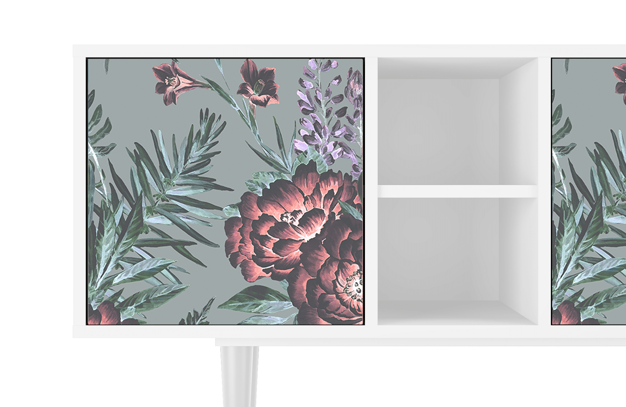 Sideboard – STORYZ – T5 Light Peonies – White Sideboard - STORYZ - T5 Light Peonies - White