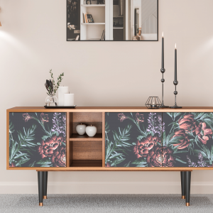 Sideboard - STORYZ - T5 Dark Peonies - Walnut
