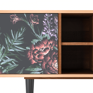 Sideboard - STORYZ - T5 Dark Peonies - Walnut