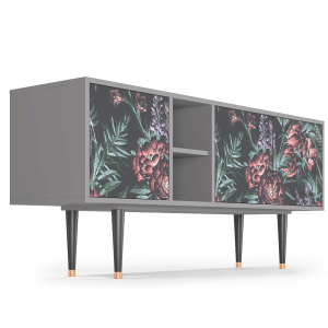 Sideboard - STORYZ - T5 Dark Peonies - Grey