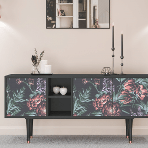 Sideboard - STORYZ - T5 Dark Peonies - Antracite