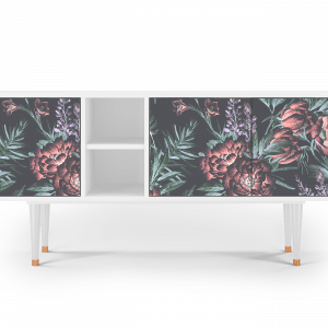 Sideboard - STORYZ - T5 Dark Peonies - White
