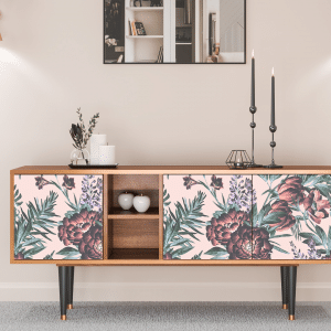 Sideboard - STORYZ - T5 Peach Peonies - Walnut