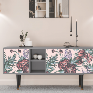 Sideboard - STORYZ - T5 Peach Peonies - Grey