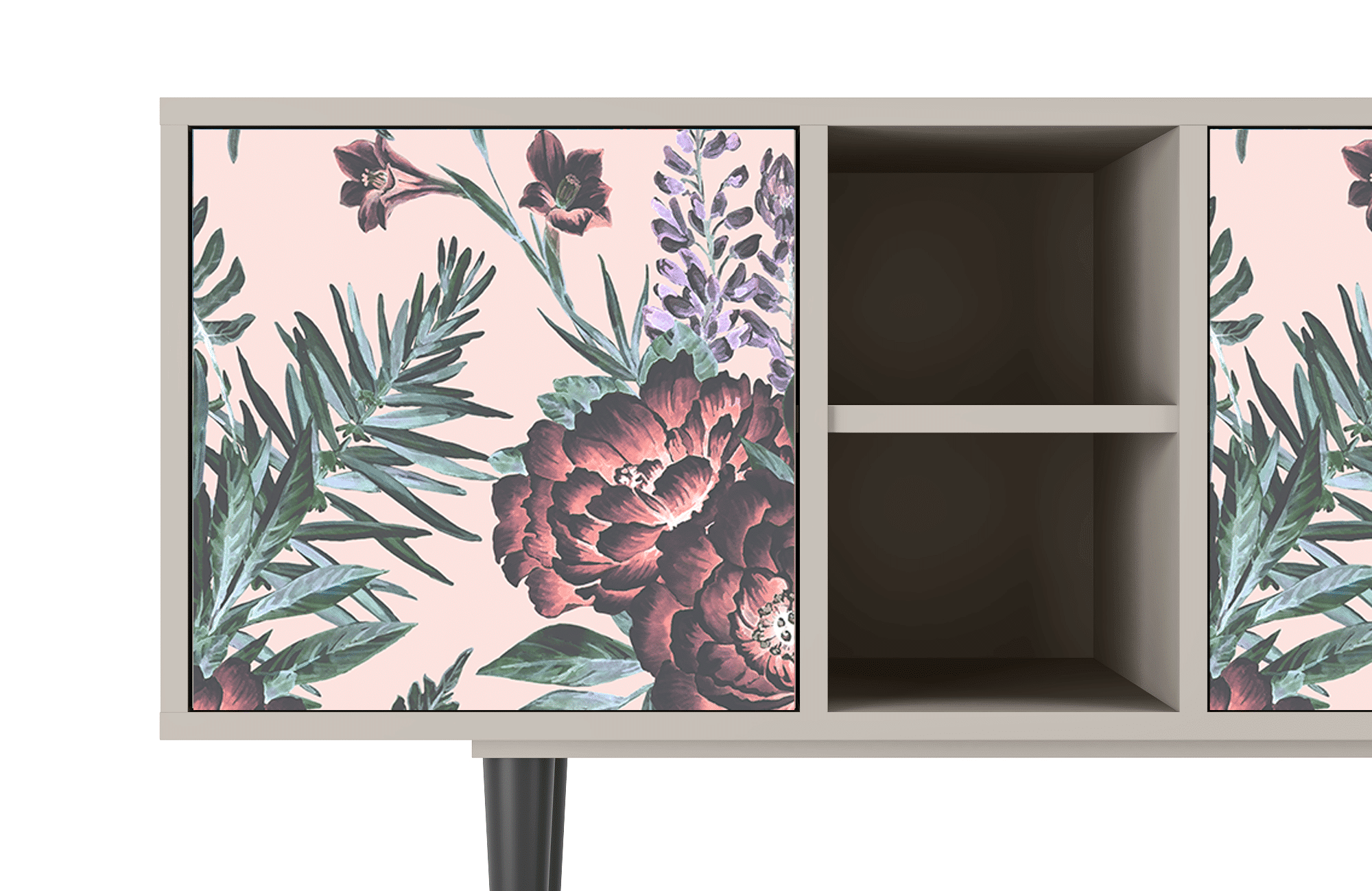 Sideboard – STORYZ – T5 Peach Peonies – Sand Sideboard - STORYZ - T5 Peach Peonies - Sand