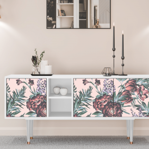 Sideboard - STORYZ - T5 Peach Peonies - White