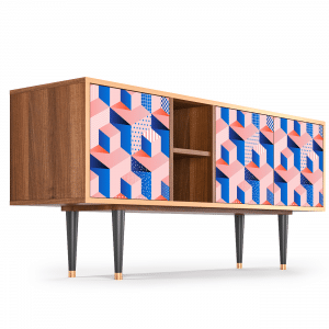 Sideboard - STORYZ - T5 Pinky Squares - Walnut