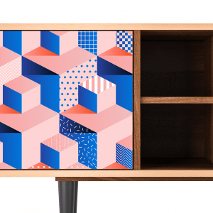 Sideboard - STORYZ - T5 Pinky Squares - Walnut
