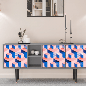 Sideboard - STORYZ - T5 Pinky Squares - Grey