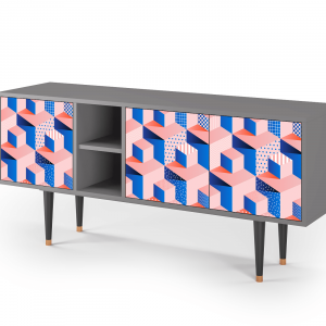 Sideboard - STORYZ - T5 Pinky Squares - Grey