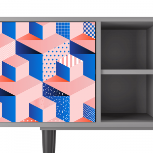 Sideboard - STORYZ - T5 Pinky Squares - Grey