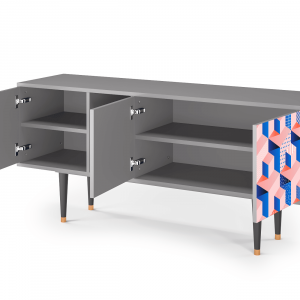 Sideboard - STORYZ - T5 Pinky Squares - Grey