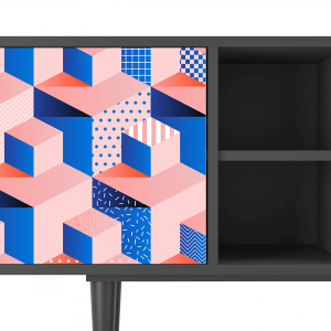 Sideboard - STORYZ - T5 Pinky Squares - Antracite