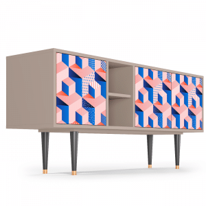 Sideboard - STORYZ - T5 Pinky Squares - Latte