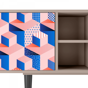 Sideboard - STORYZ - T5 Pinky Squares - Latte