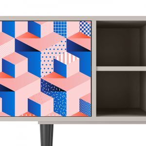 Sideboard - STORYZ - T5 Pinky Squares - Sand