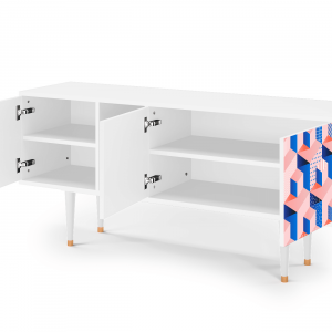 Sideboard - STORYZ - T5 Pinky Squares - White