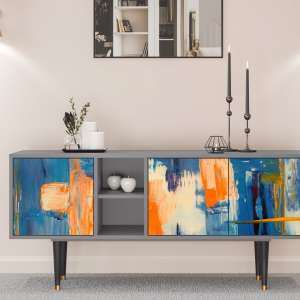 Sideboard - STORYZ - T5 Abstract Expressionism - Grey