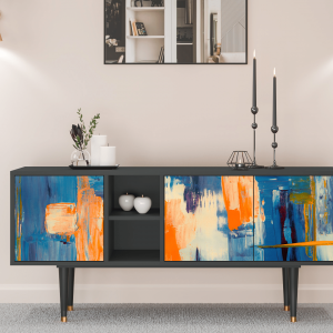 Sideboard - STORYZ - T5 Abstract Expressionism - Antracite