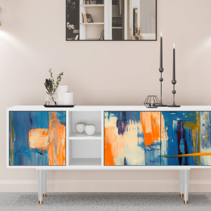 Sideboard - STORYZ - T5 Abstract Expressionism - White