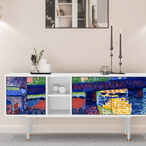 Sideboard - STORYZ - T5 Charing Cross Bridge - White
