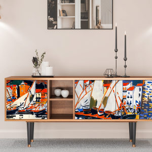 Sideboard - STORYZ - T5 Le Séchage des voiles  - Walnut