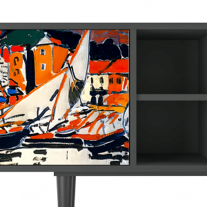 Sideboard - STORYZ - T5 Le Séchage des voiles  - Antracite