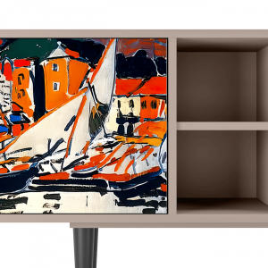 Sideboard - STORYZ - T5 Le Séchage des voiles  - Latte