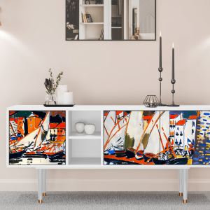 Sideboard - STORYZ - T5 Le Séchage des voiles  - White
